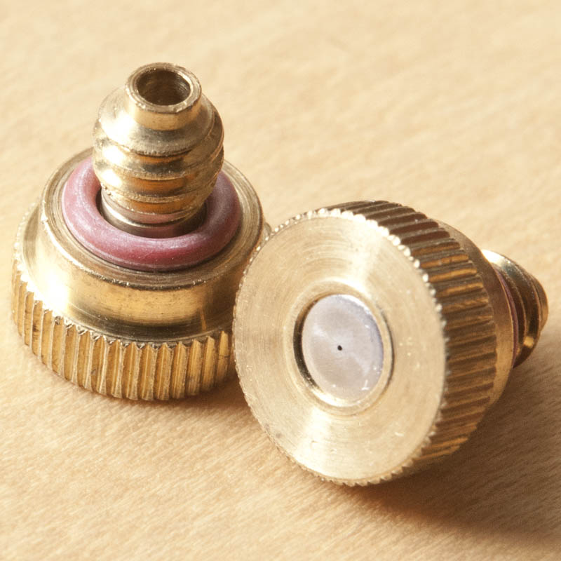 Misting Mister Nozzle .2mm (.008) High pressure Brass Nozzle with Stainless orifice and Oring 10/24 Thread Count 20180825